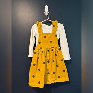 EUC two piece overall dress set